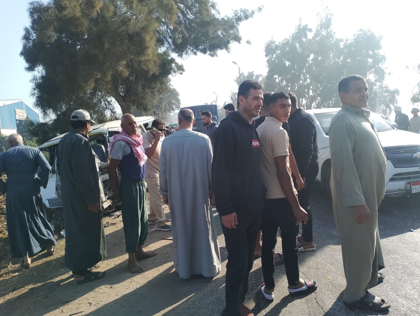 جانب من توقف الطريق جانب من توقف الطريق