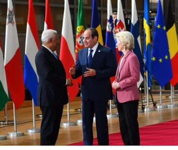 الرئيس السيسى مع مفوضية الاتحاد الأوربى خلال القمة التاريخية ببروكسل