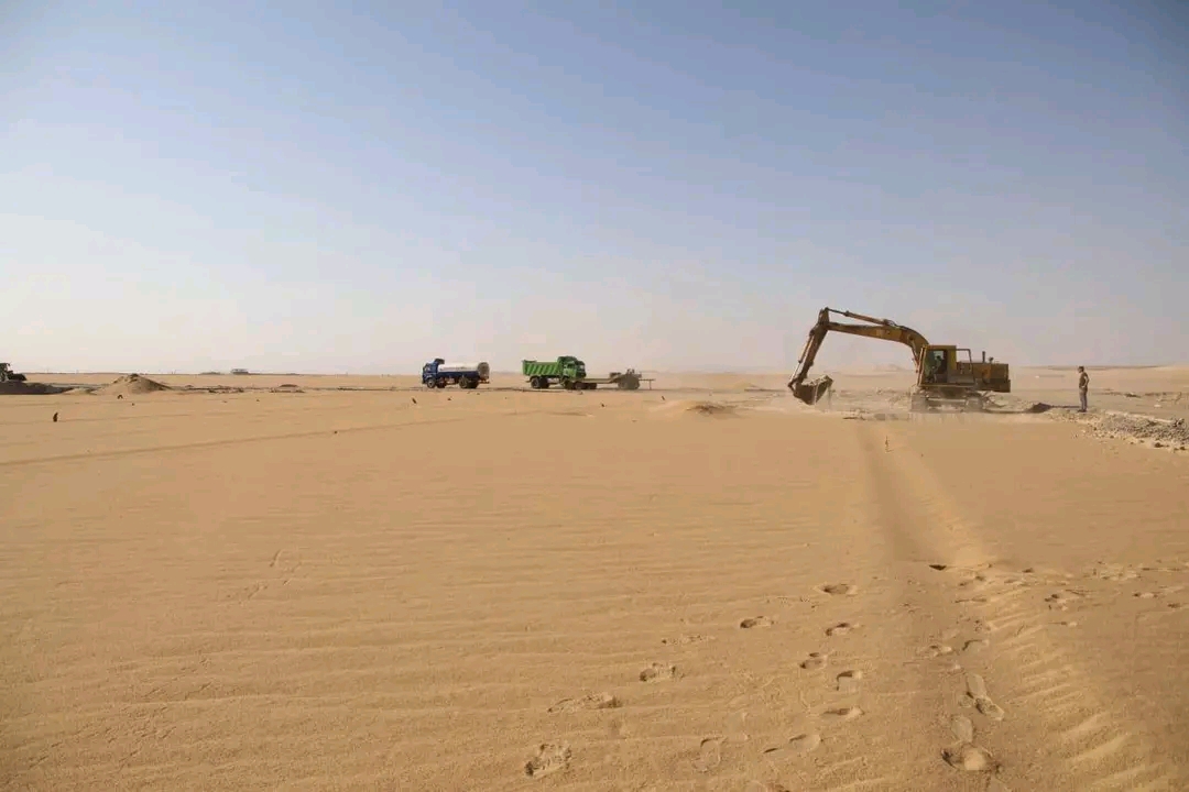 اعمال الحفر فى المشروع