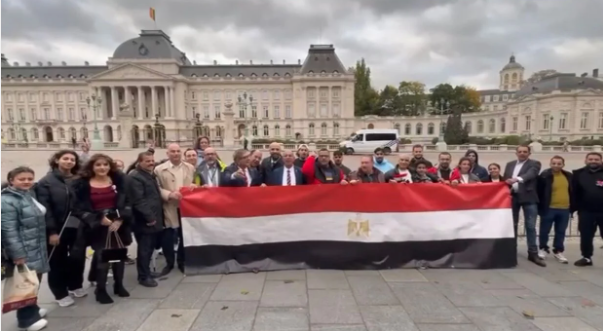 ترحيب الجالية بزيارة الرئيس السيسى إلى بروكسل