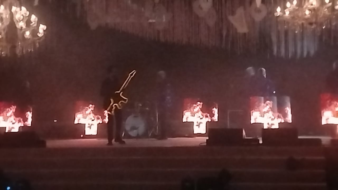 هاني رمزي ومحسن جابر وجنات فى حفل زفاف احمد جمال وفرح الموجي (4)