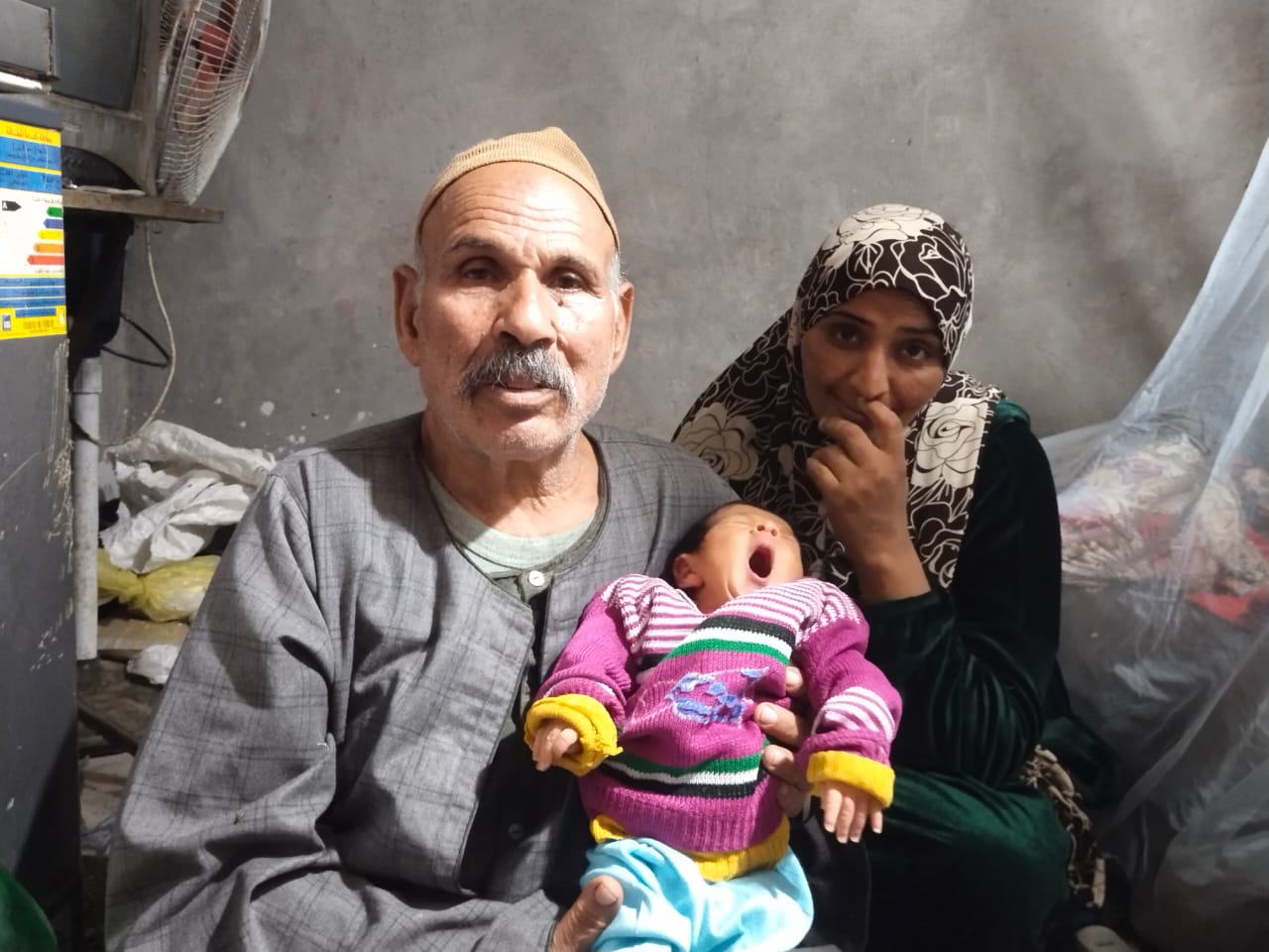 الحاج إبراهيم أثناء حديثه لليوم السابع