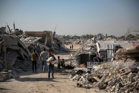 عودة النازحين إلى مخيم جباليا