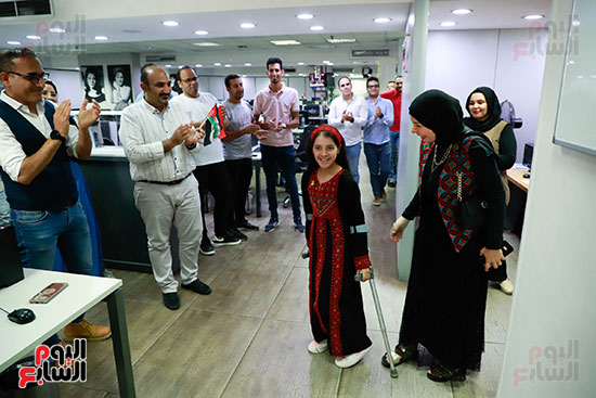  الطفلة الفلسطينية ريتاج في اليوم السابع (1)