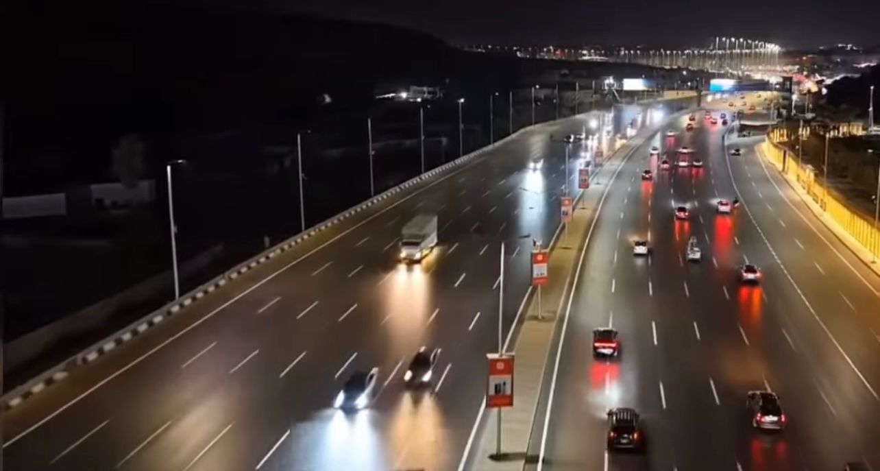 طريق الفيوم بعد أعمال التطوير والتجميل (1)