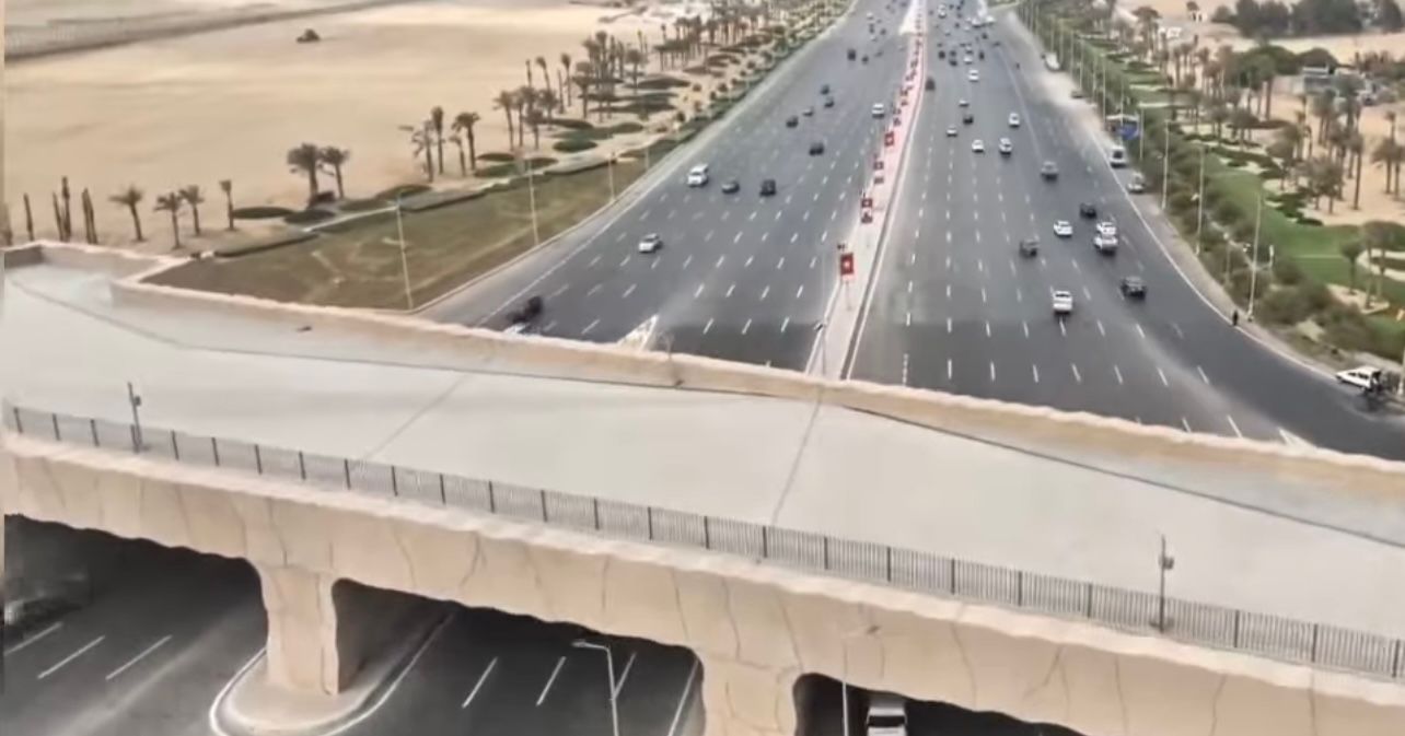 طريق الفيوم بعد أعمال التطوير والتجميل (4)