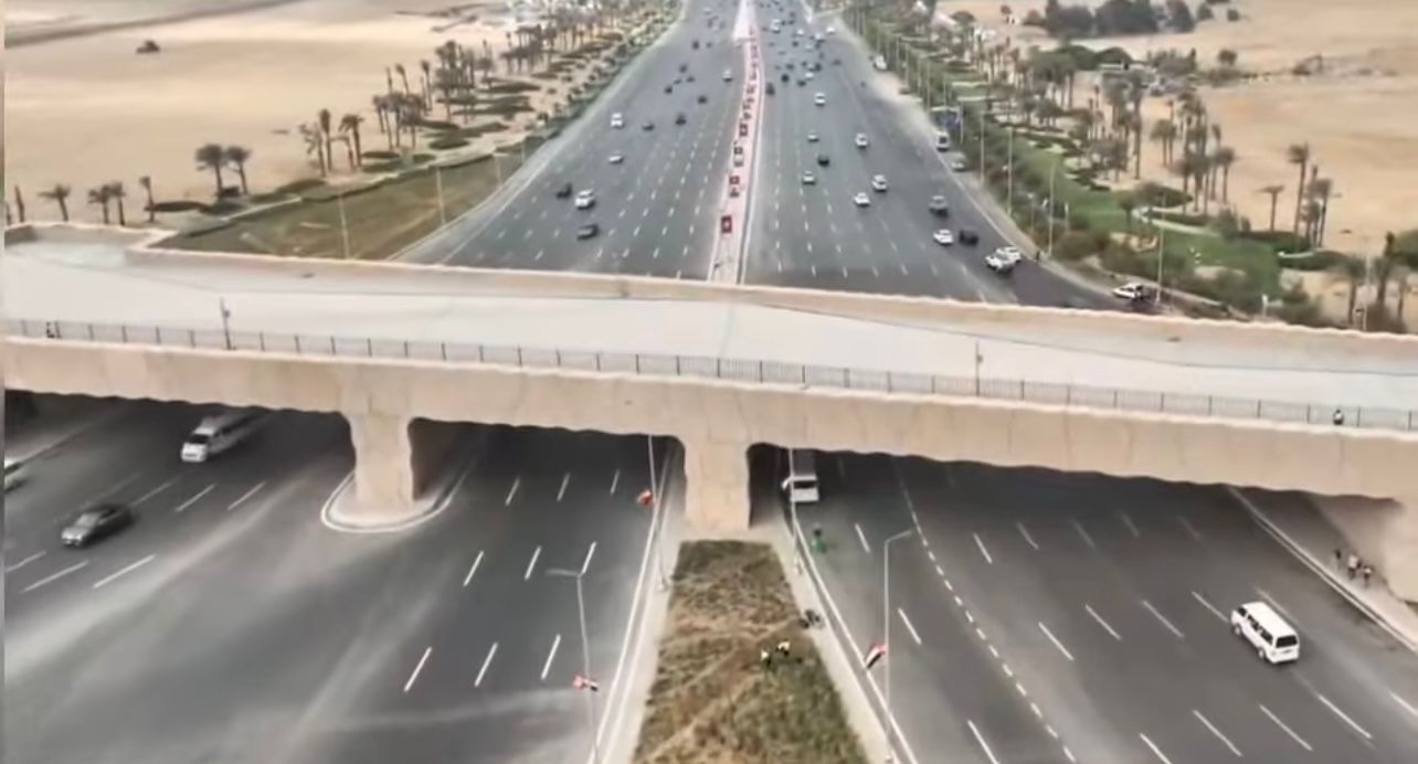 طريق الفيوم بعد أعمال التطوير والتجميل (5)