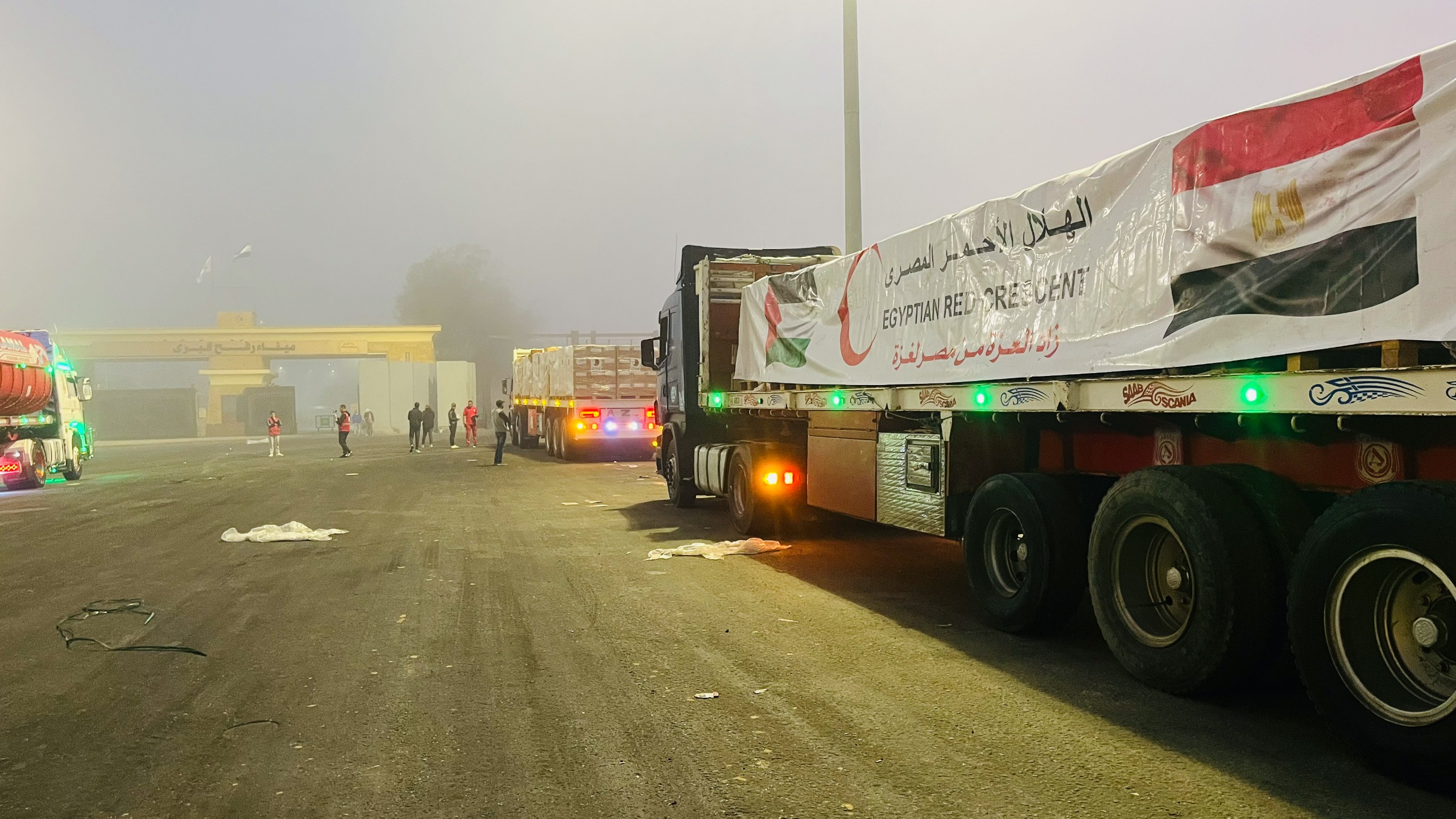 إطلاق قافلة زاد العزة الـ 58 إلى غزة (1)