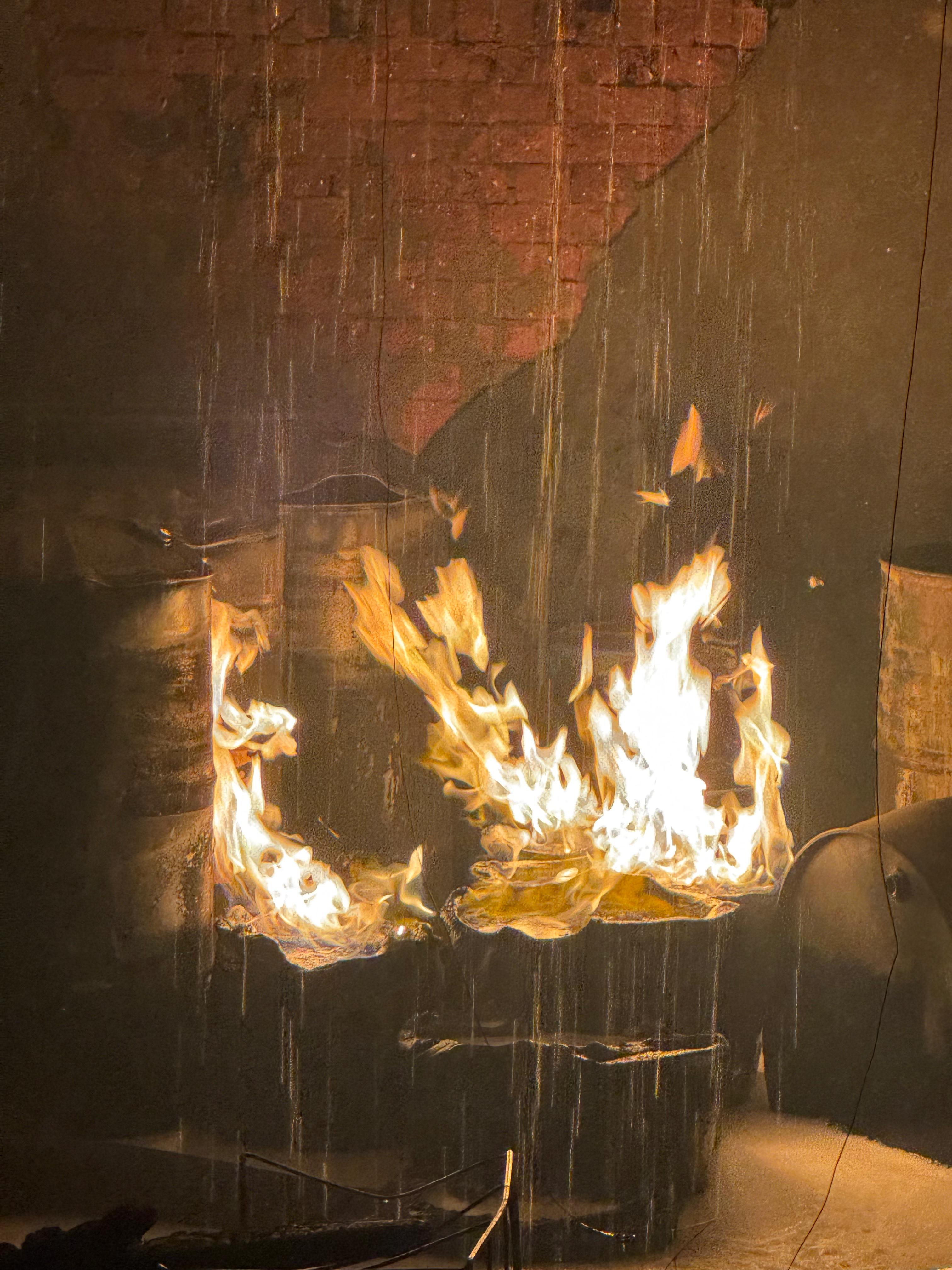 حريق مخزن بويات فى الشروق (2)