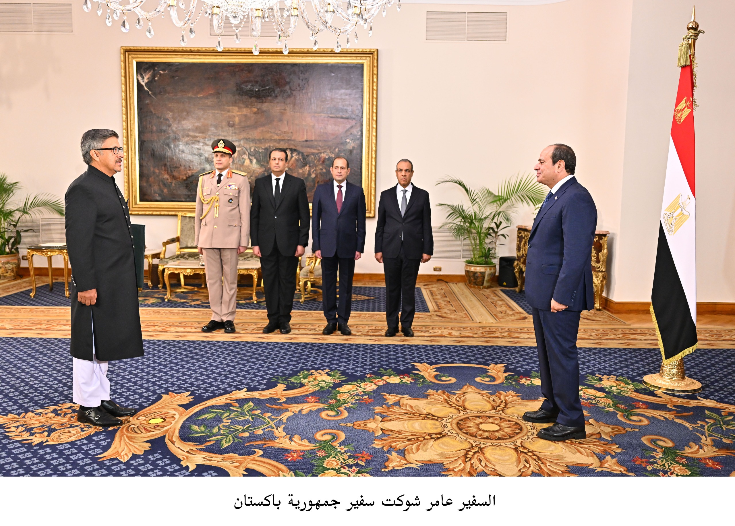 الرئيس السيسى يتسلم أوراق اعتماد 23 سفيرا  (15)