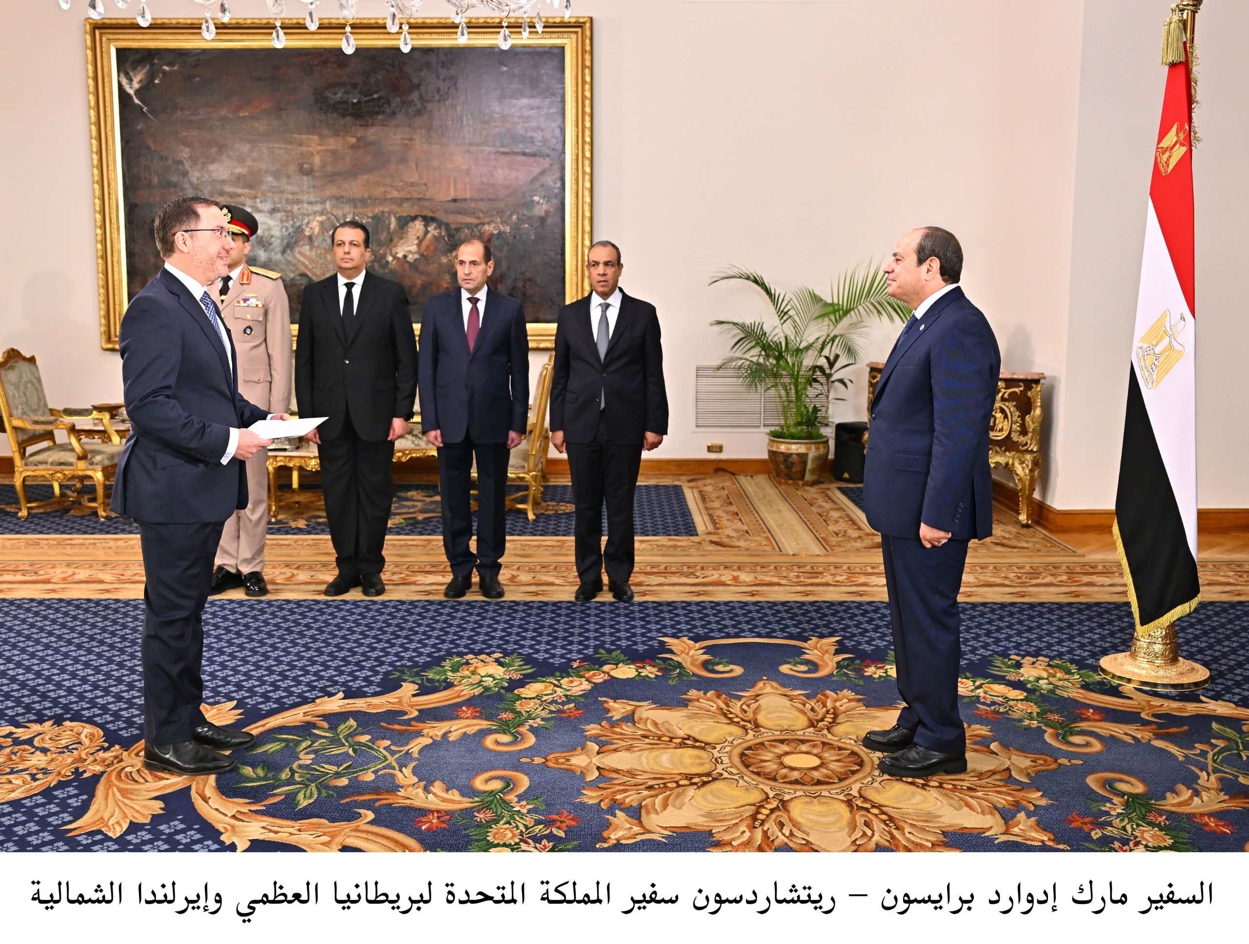 الرئيس السيسى يتسلم أوراق اعتماد 23 سفيرا  (7)