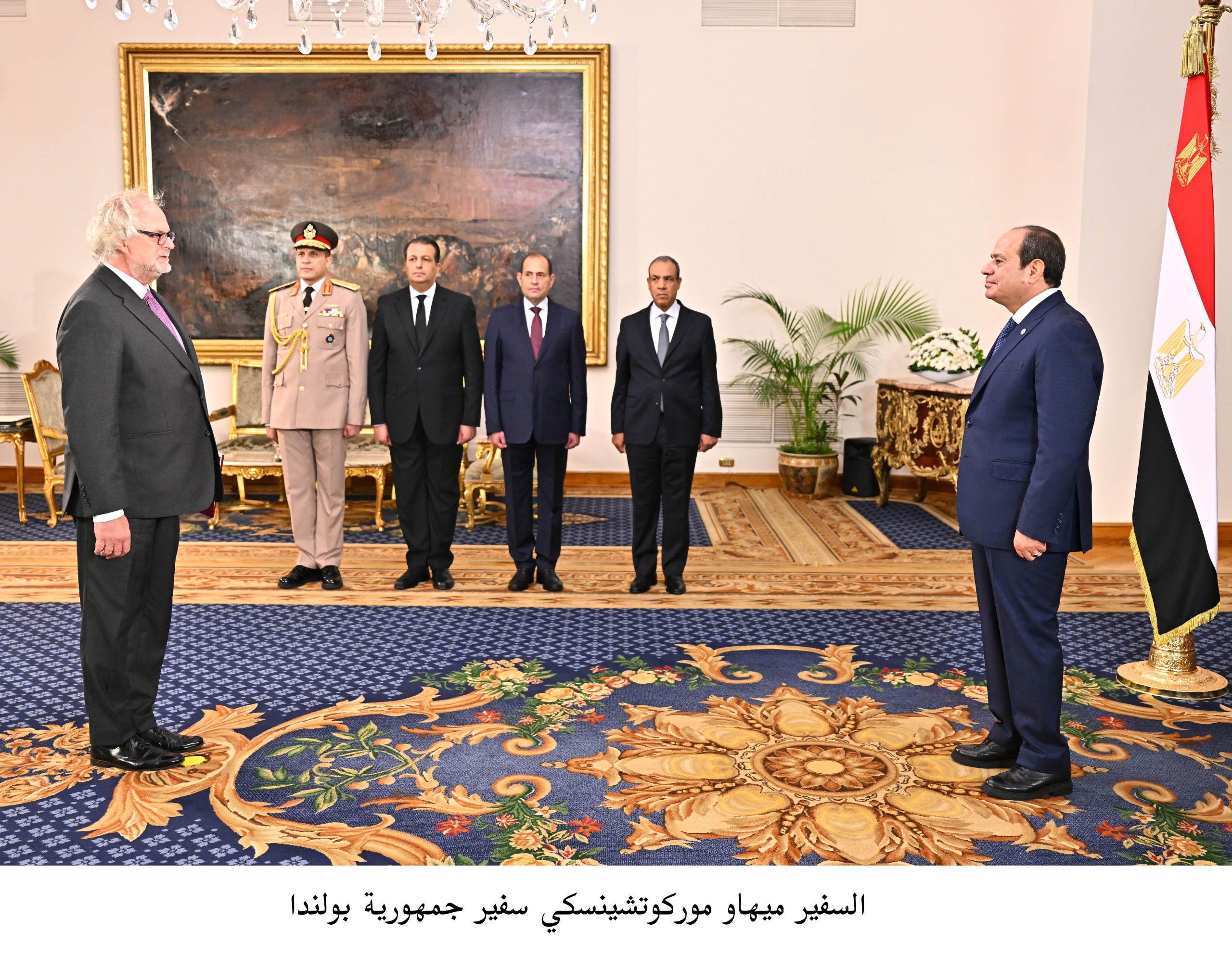 الرئيس السيسى يتسلم أوراق اعتماد 23 سفيرا  (8)