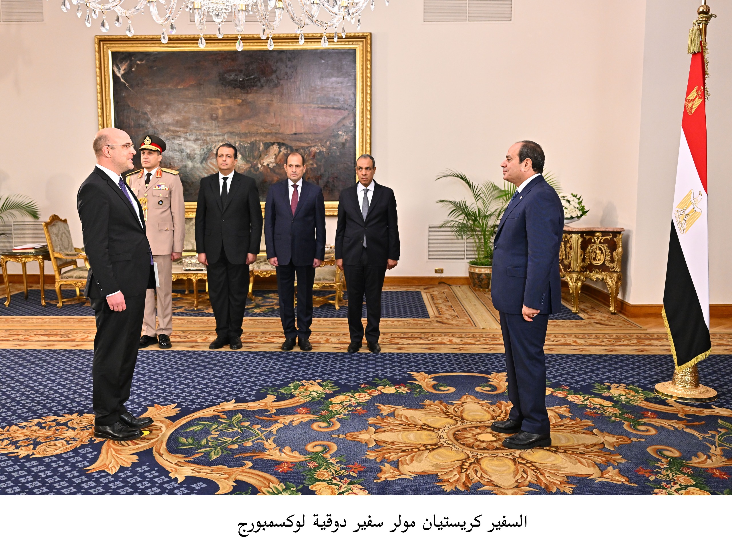الرئيس السيسى يتسلم أوراق اعتماد 23 سفيرا  (16)
