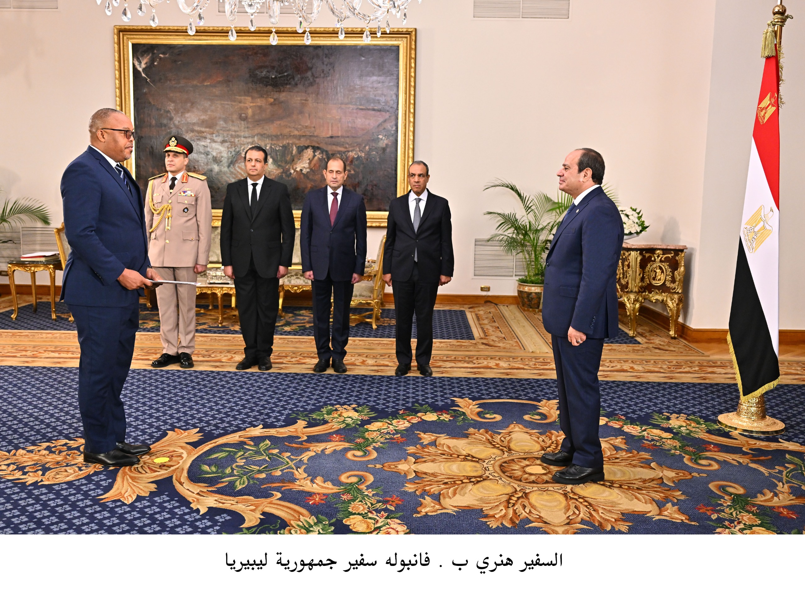 الرئيس السيسى يتسلم أوراق اعتماد 23 سفيرا  (4)