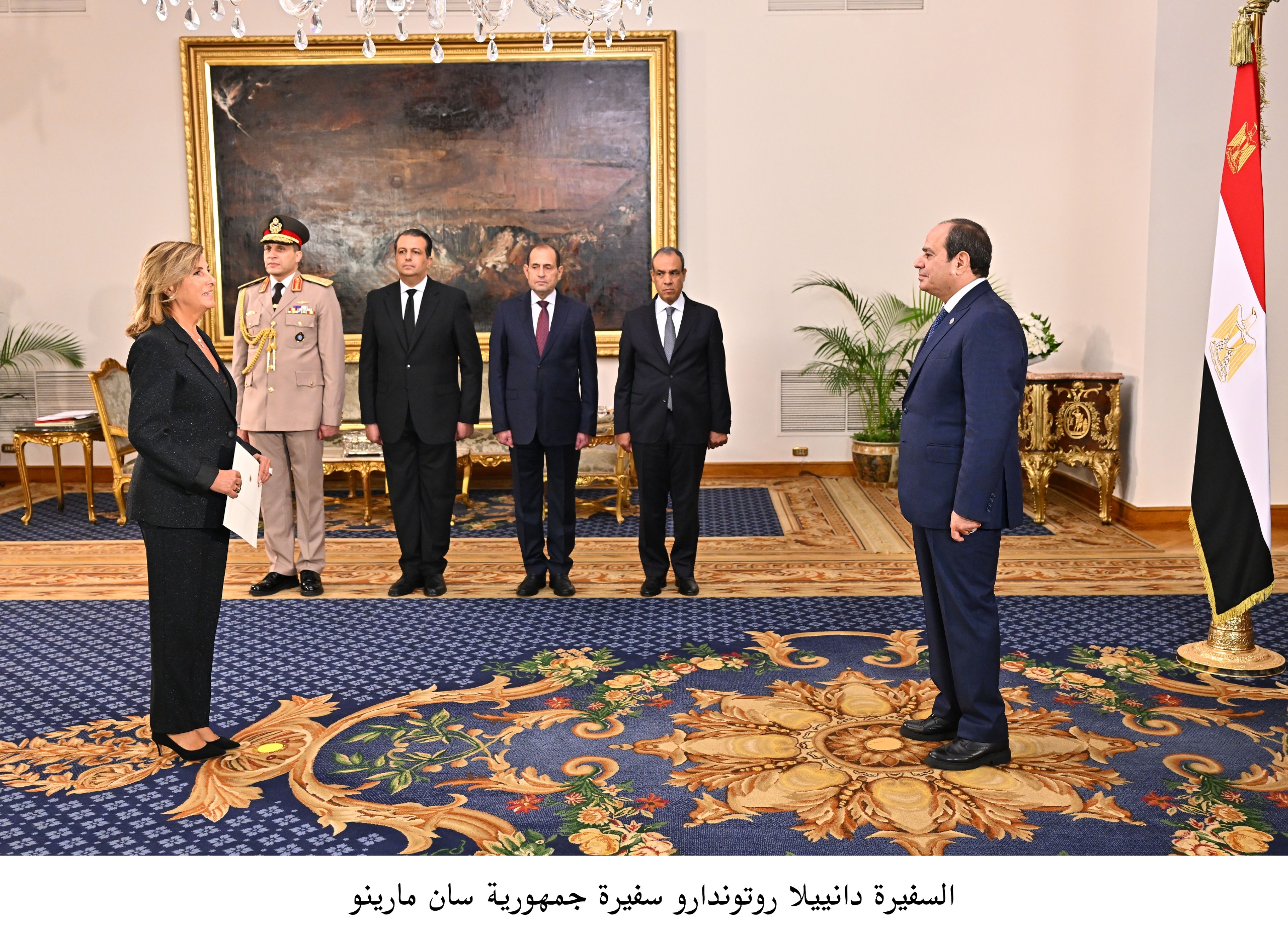 الرئيس السيسى يتسلم أوراق اعتماد 23 سفيرا  (19)