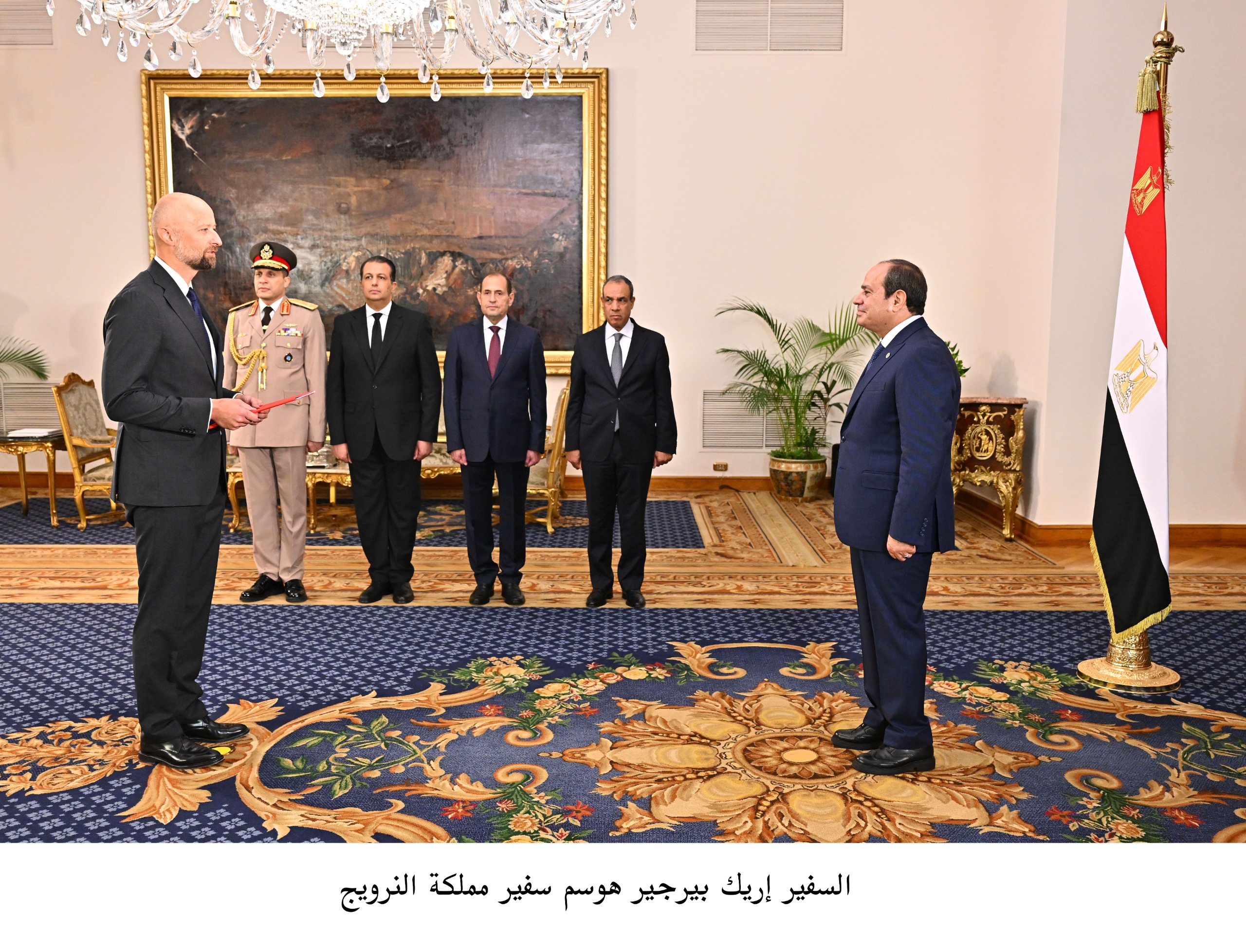 الرئيس السيسى يتسلم أوراق اعتماد 23 سفيرا  (5)