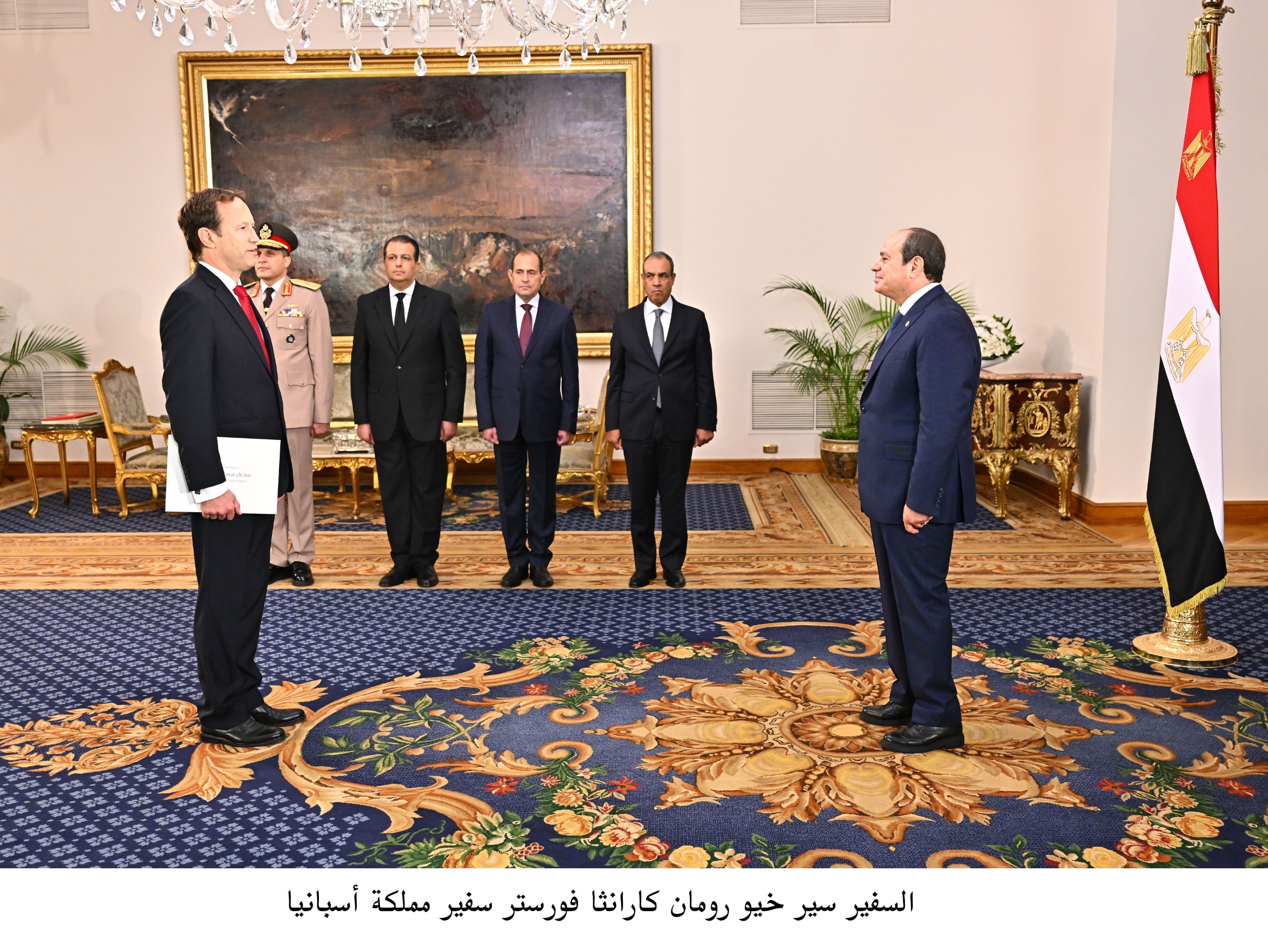 الرئيس السيسى يتسلم أوراق اعتماد 23 سفيرا  (23)