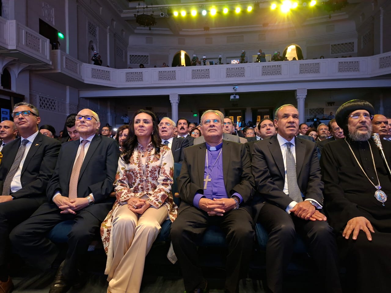 وزير الخارجية بدر عبدالعاطى والدكتور أندريه زكى ووزيرة التضامن وزير الخارجية بدر عبدالعاطى والدكتور أندريه زكى ووزيرة التضامن