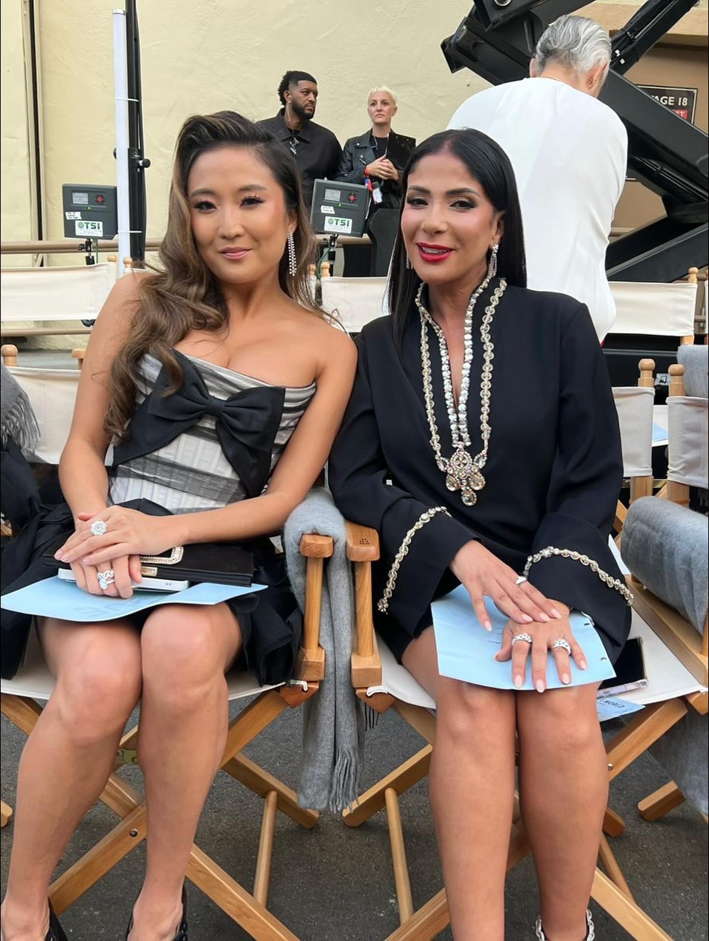 النجمة مني زكي مع النجمة الأمريكية جريتا لي