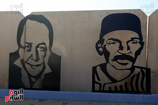 تجميل محيط المتحف المصري الكبير