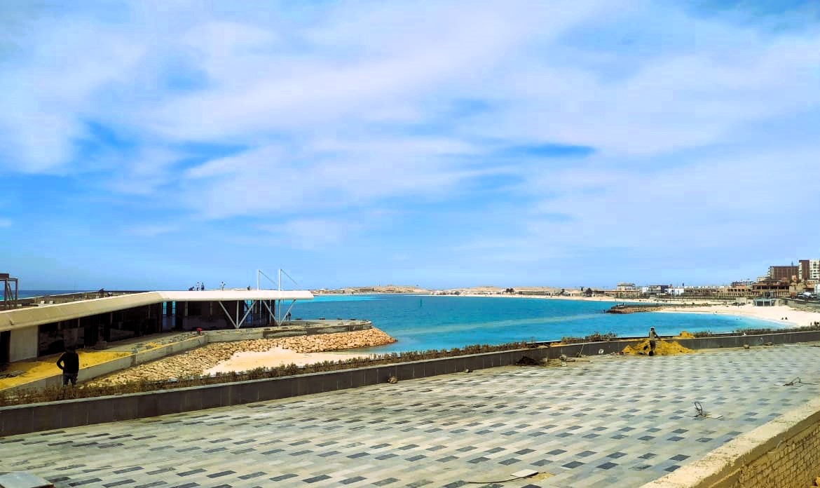 كورنيش مطروح شكل تاني بعد التطوير كورنيش مطروح شكل تاني بعد التطوير