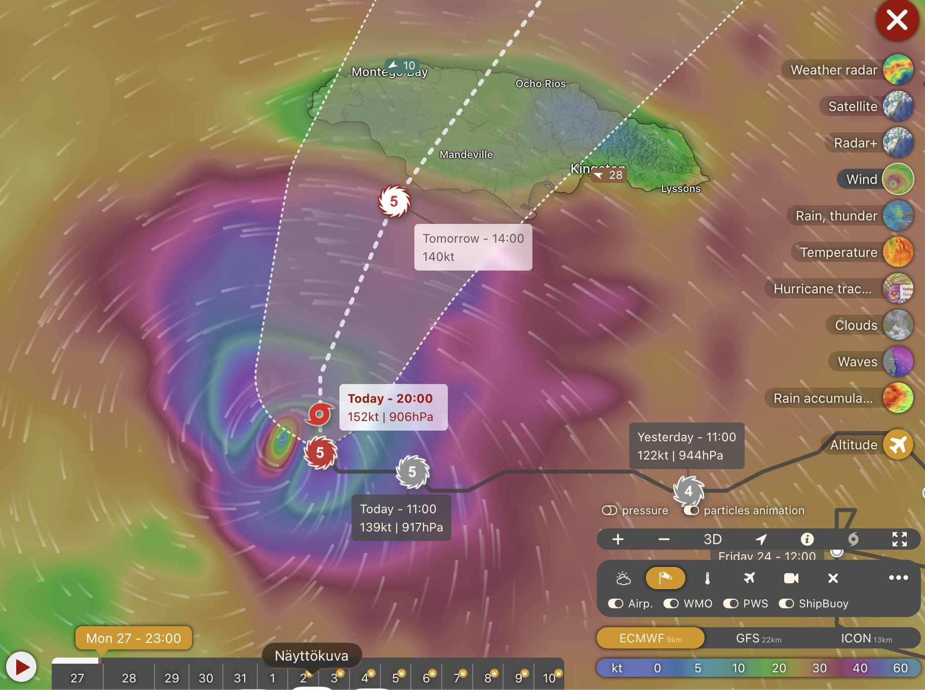تصنيف الإعصار من الدرجة الخامسة