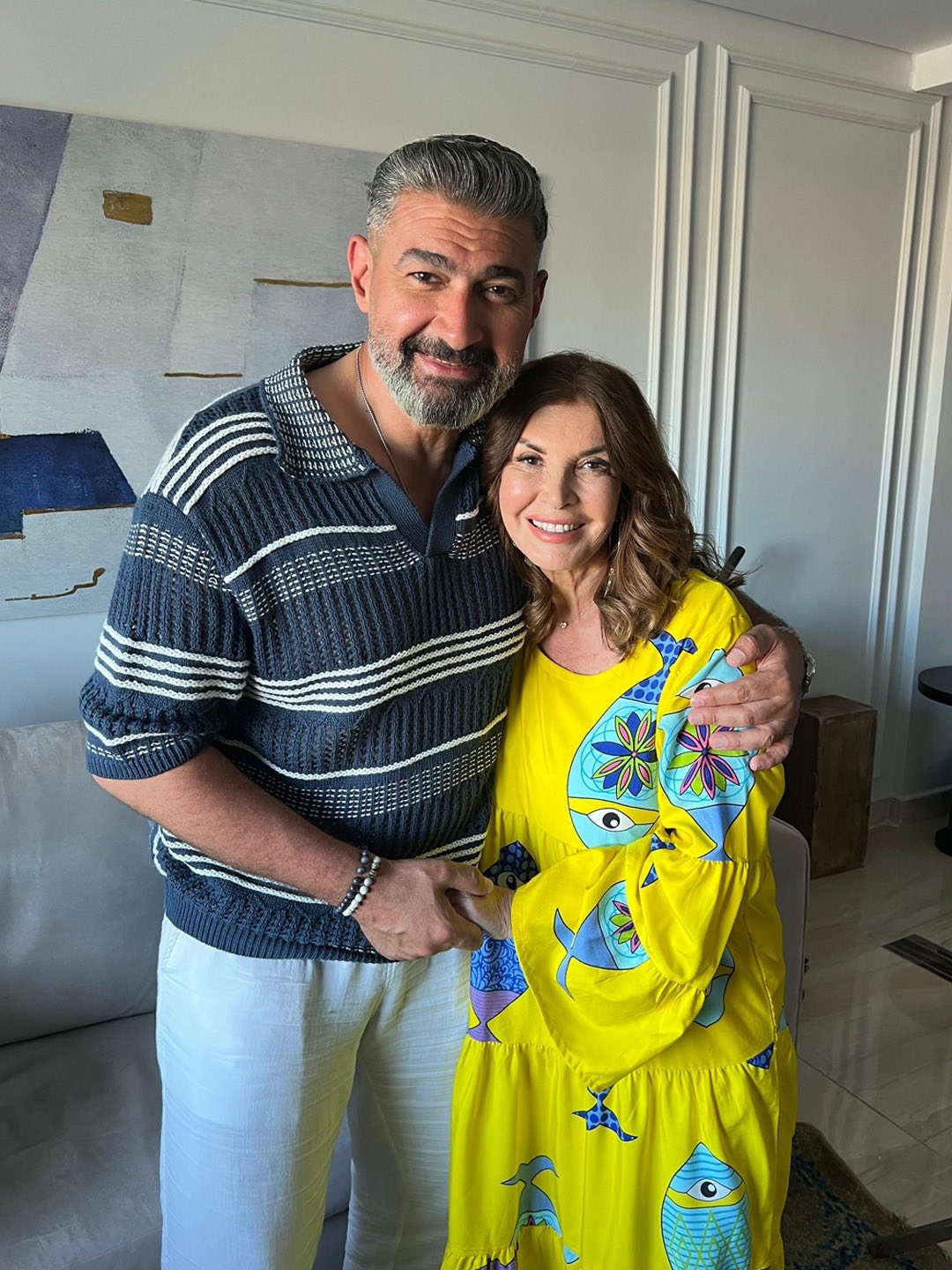 ياسر جلال مع النجمة ميرفت أمين