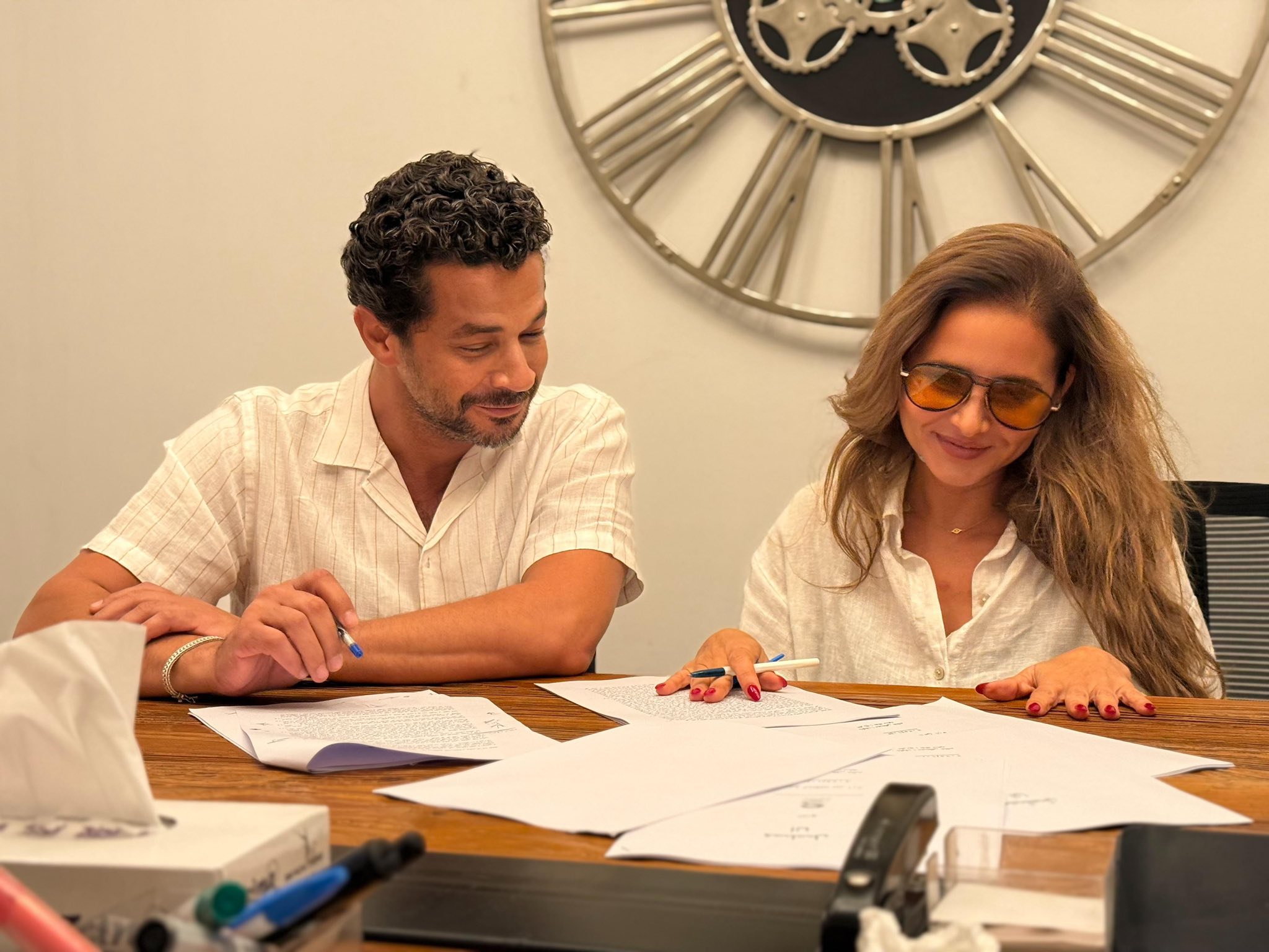 نيللي كريم مع شريف سلامة نيللي كريم مع شريف سلامة