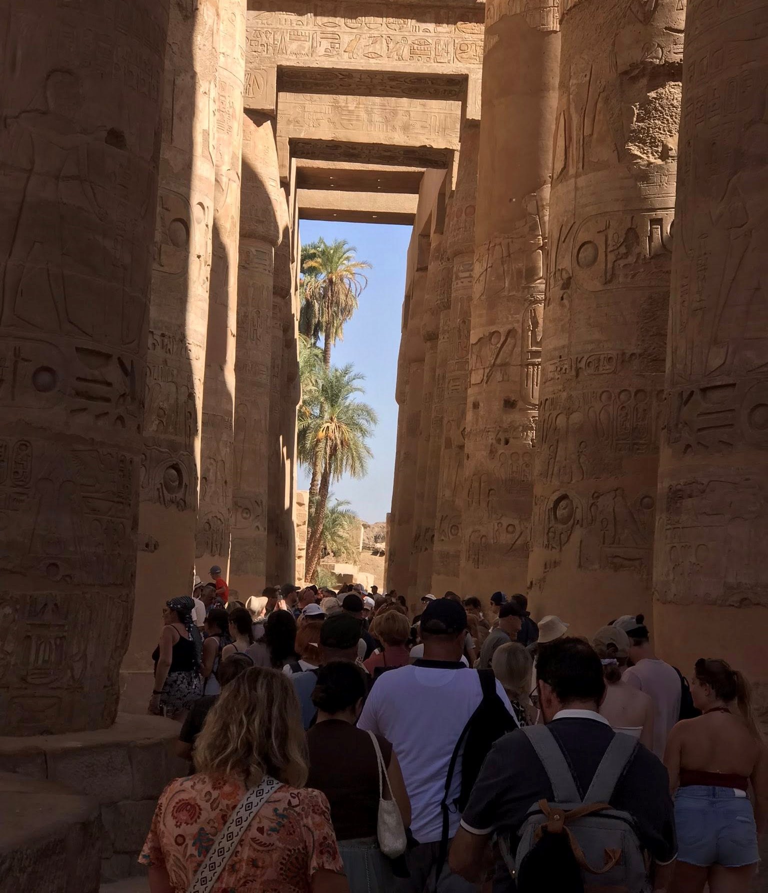 الأجانب يعيشون أجواء سعيدة ومبهجة بين معابد الأقصر