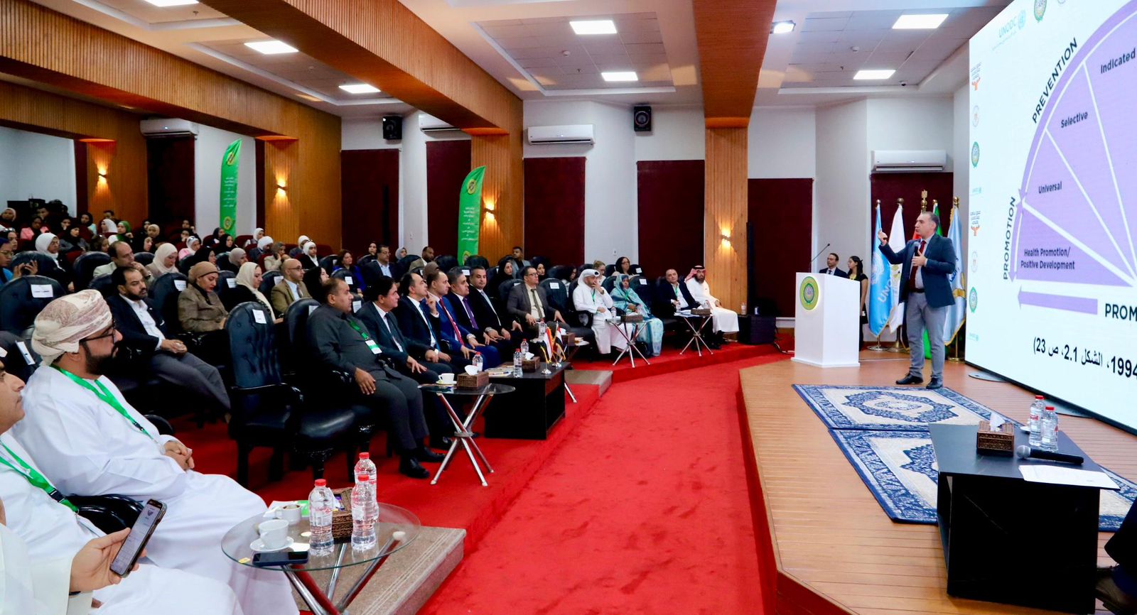 خلال جلسات مؤتمر  إطلاق تنفيذ الخطة العربية للوقاية من المخدرات