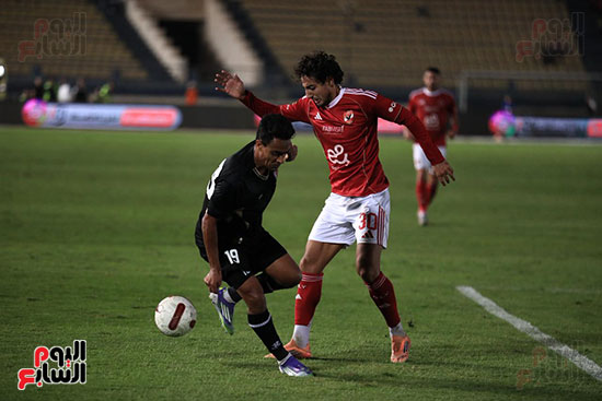 مباراة بتروجت والاهلي جانب من اللقاء