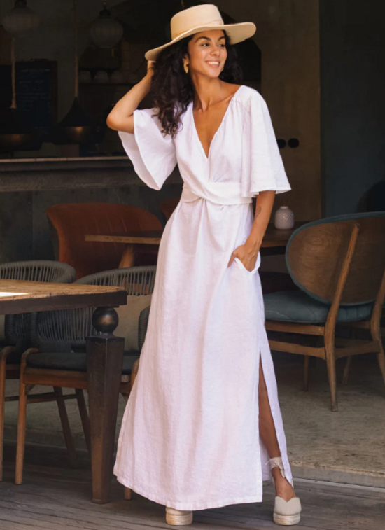 فستان من الكتان