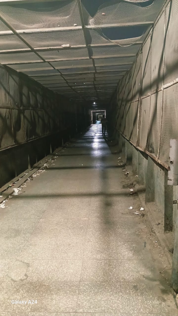 كوبرى المشاة بعد الإنارة كوبرى المشاة بعد الإنارة