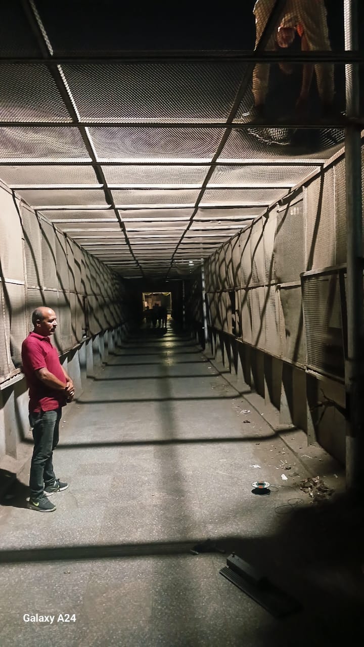 إنارة كوبرى مشاة الشرابية إنارة كوبرى مشاة الشرابية