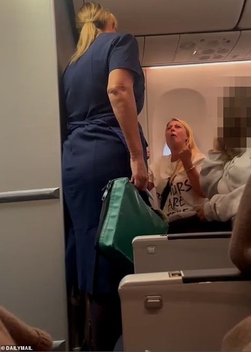 راكبة تجبر طائرة على تحويل مسارها راكبة تجبر طائرة على تحويل مسارها