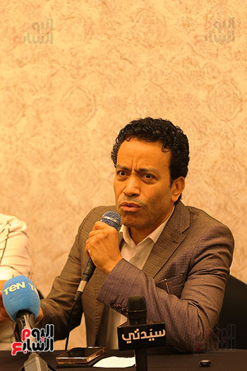 مهرجان الإسكندرية يكرم سامح حسين والمؤلف عبد الرحمن محمد بندوة استنساخ (11)