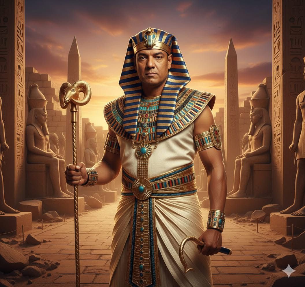 الفنان هشام الجخ بالزى الفرعونى