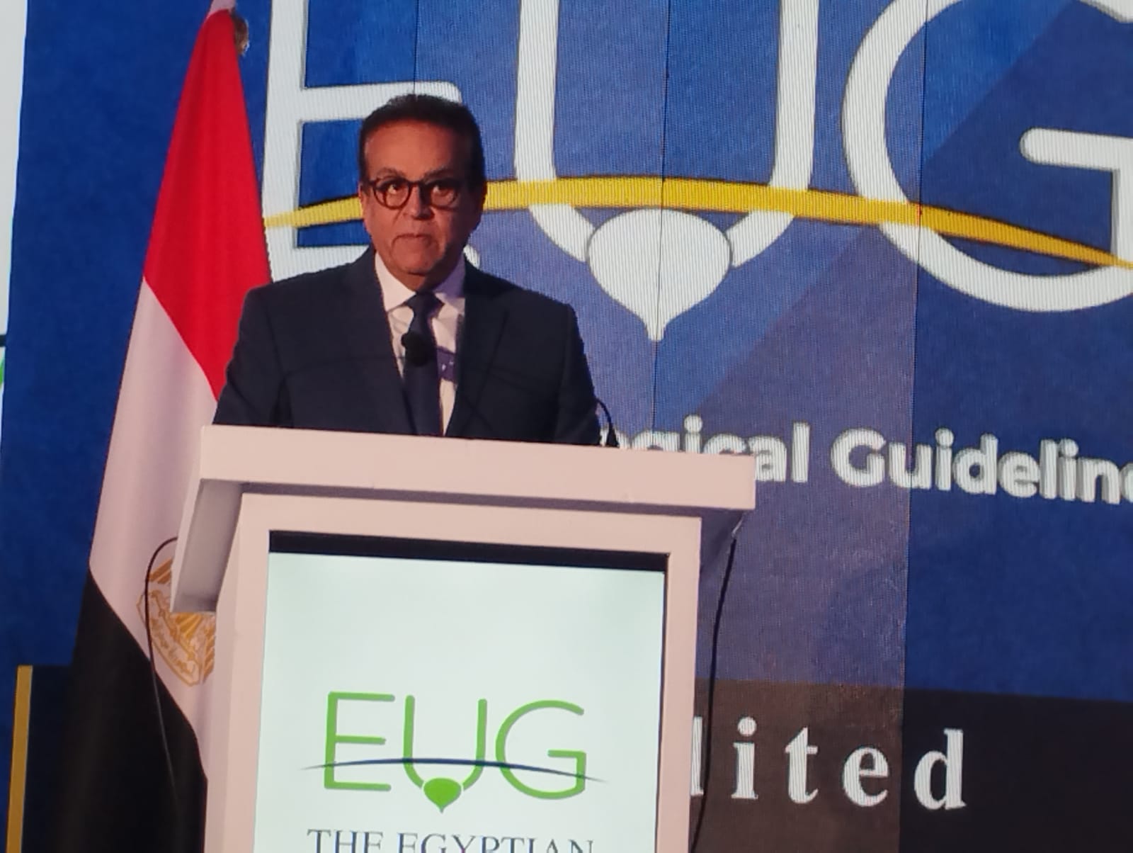 الدكتور خالد عبد الغفار خلال كلمته الدكتور خالد عبد الغفار خلال كلمته