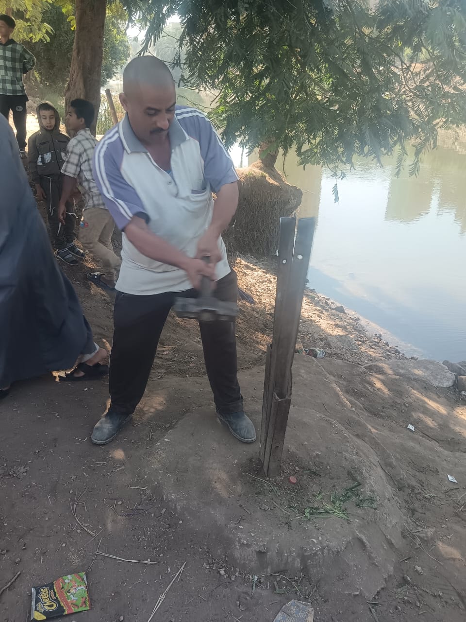 جانب من الأزالة 