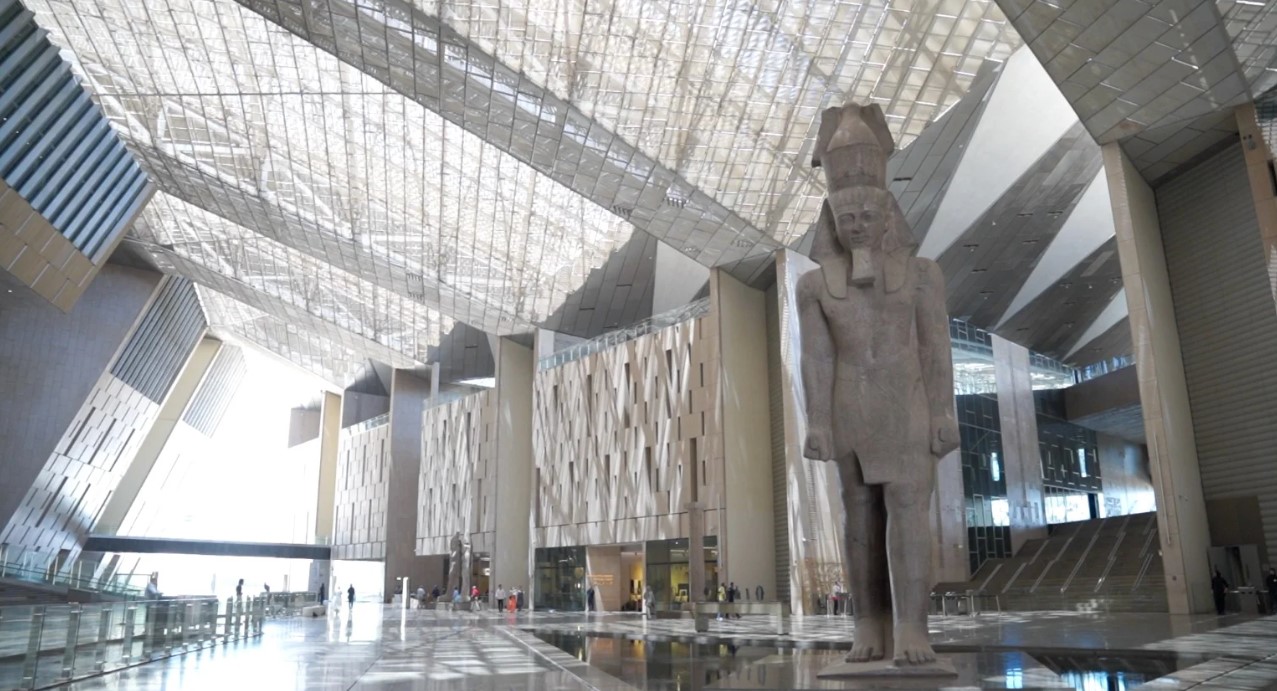 داخل المتحف المصرى الكبير داخل المتحف المصرى الكبير