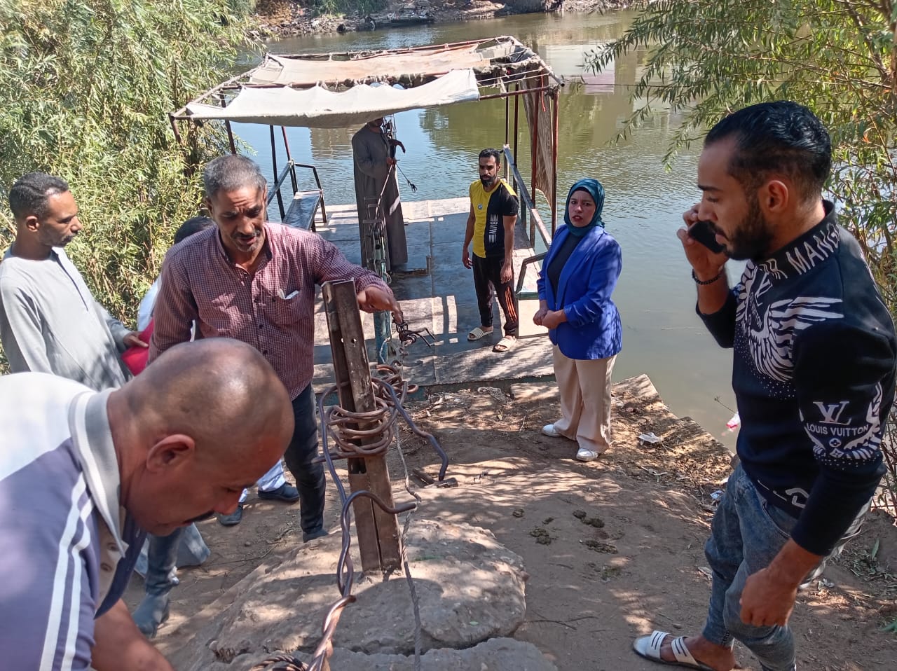 المعدية محل المشكلة 