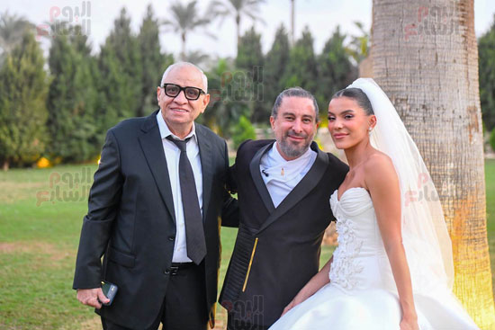 المخرج هادى الباجورى وهايدى خالد يحتفلان بزفافهما (1)