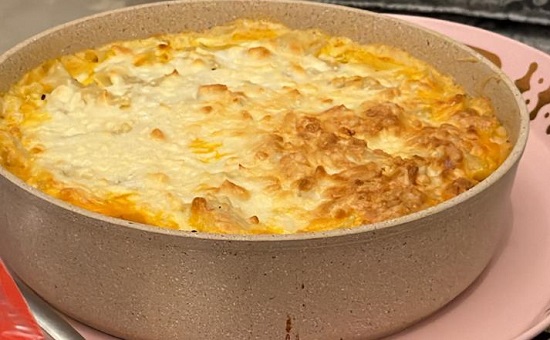 صينية مكرونة وايت صوص