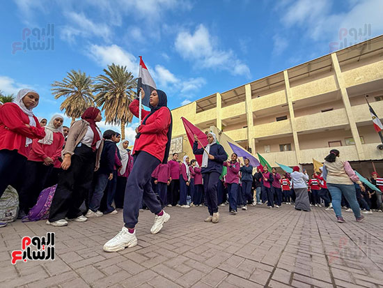 احتفالات الطلاب بالمتحف المصرى خلال طابور الصباح (42)