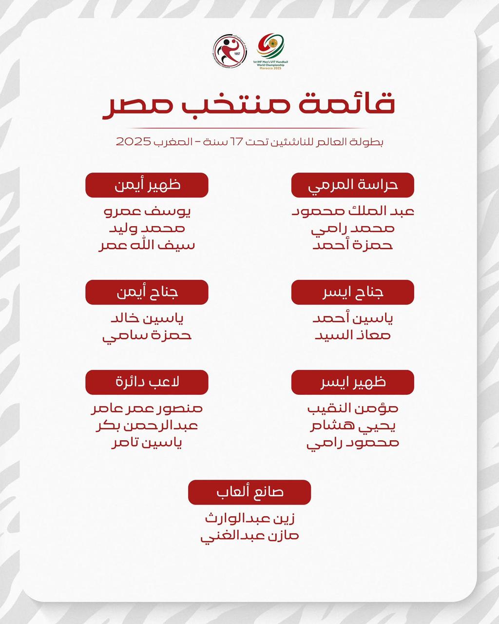 قائمة منتخب مصر لليد 2008