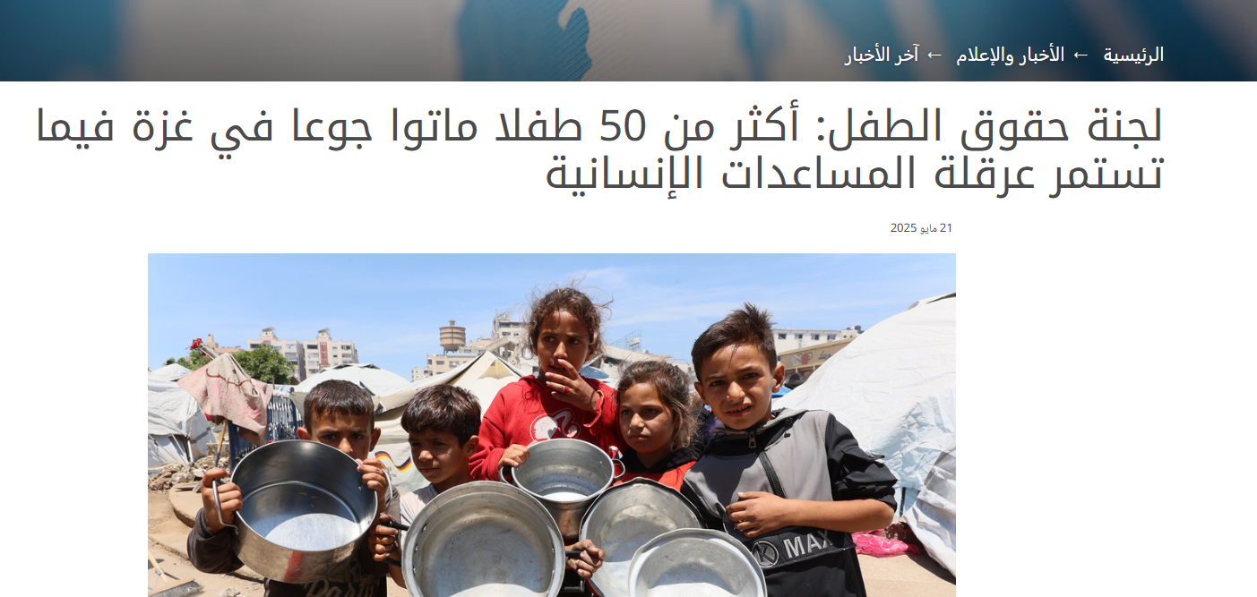 تقرير الأمم المتحدة عن تشوه الأطفال