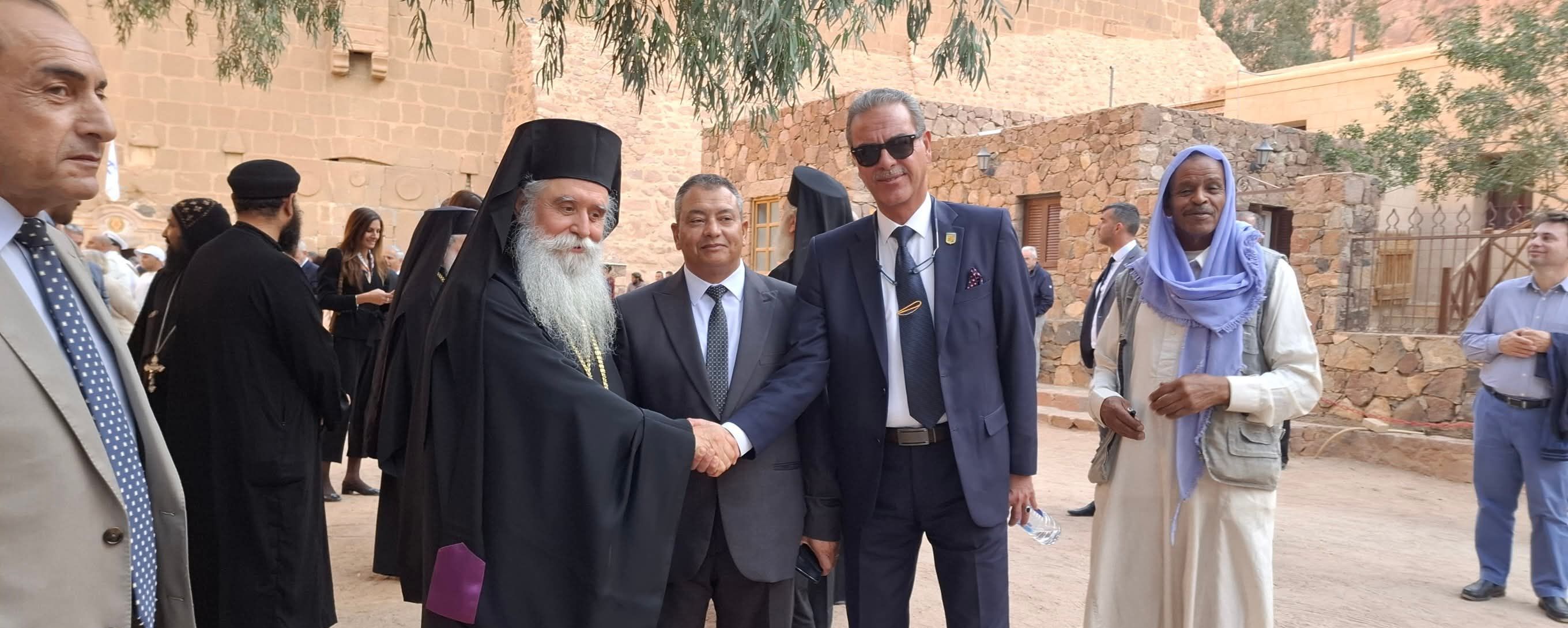 3 مشايخ القبائل سانت كاترين أثناء الاحتفالية 