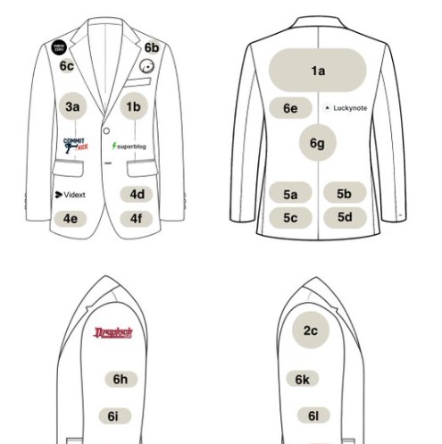 فرنسى يطرح بدلته للوحة إعلانات