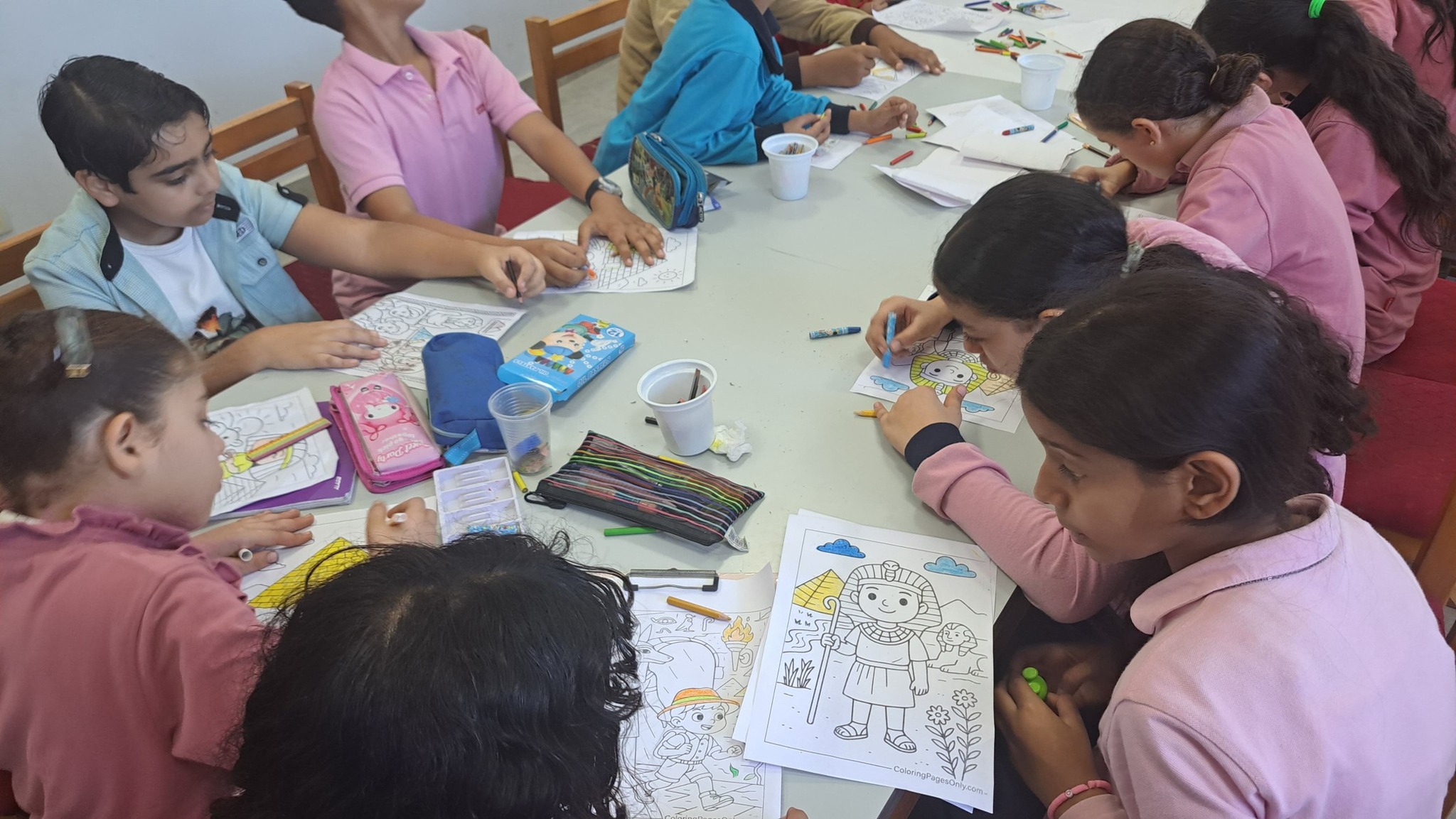 ورش فنية عن المتحف المصري الكبير ورش فنية عن المتحف المصري الكبير