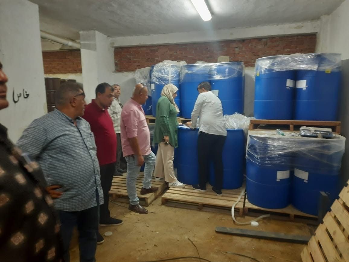 ضبط مخزن غير مرخص بقويسنا لصناعة الحلاوة الطحينية فى المنوفية (1)